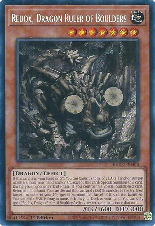 Redox, Dragon Ruler of Boulders (Secret Rare) [RA03-EN008] Secret Rare 