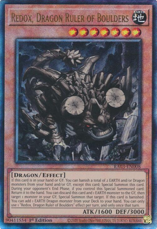 Redox, Dragon Ruler of Boulders (UTR) [RA03-EN008] Ultimate Rare 