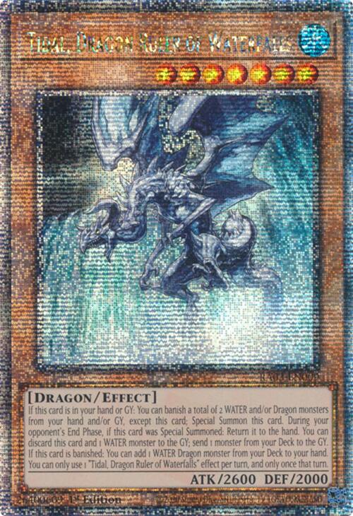 Tidal, Dragon Ruler of Waterfalls (Quarter Century Secret Rare) [RA03-EN009] Quarter Century Secret Rare 