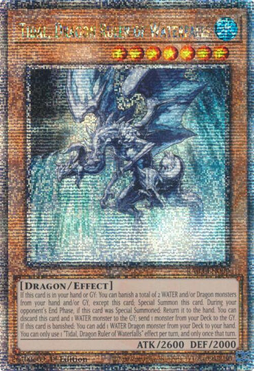 Tidal, Dragon Ruler of Waterfalls (Quarter Century Secret Rare) [RA03-EN009] Quarter Century Secret Rare 