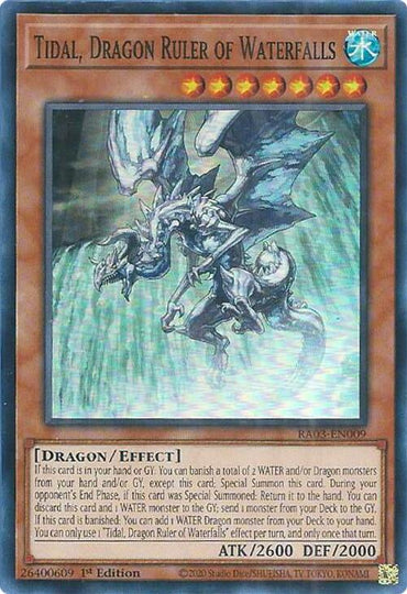 Tidal, Dragon Ruler of Waterfalls [RA03-EN009] Super Rare 