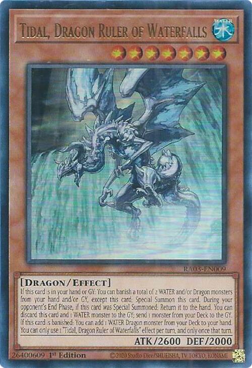 Tidal, Dragon Ruler of Waterfalls (UR) [RA03-EN009] Ultra Rare 