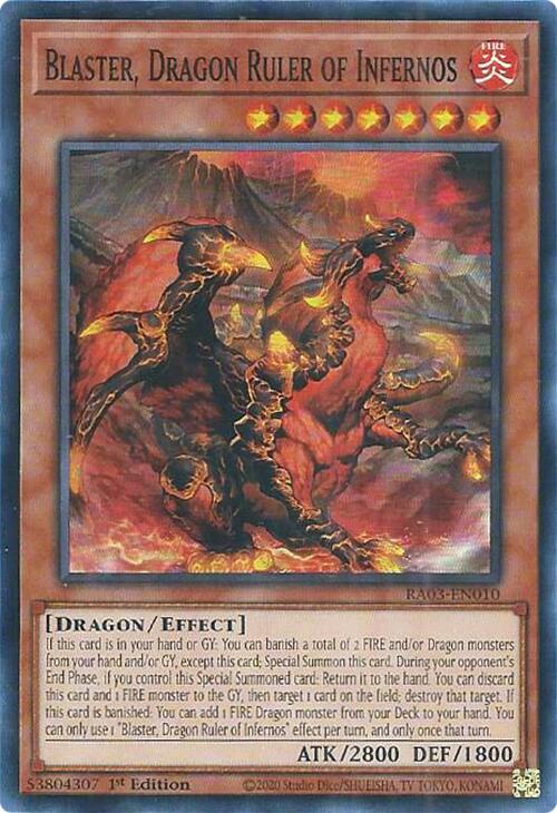 Blaster, Dragon Ruler of Infernos [RA03-EN010] Super Rare 