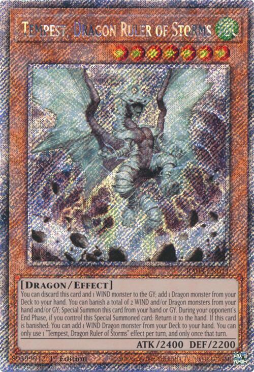 Tempest, Dragon Ruler of Storms (Platinum Secret Rare) [RA03-EN011] Platinum Secret Rare 