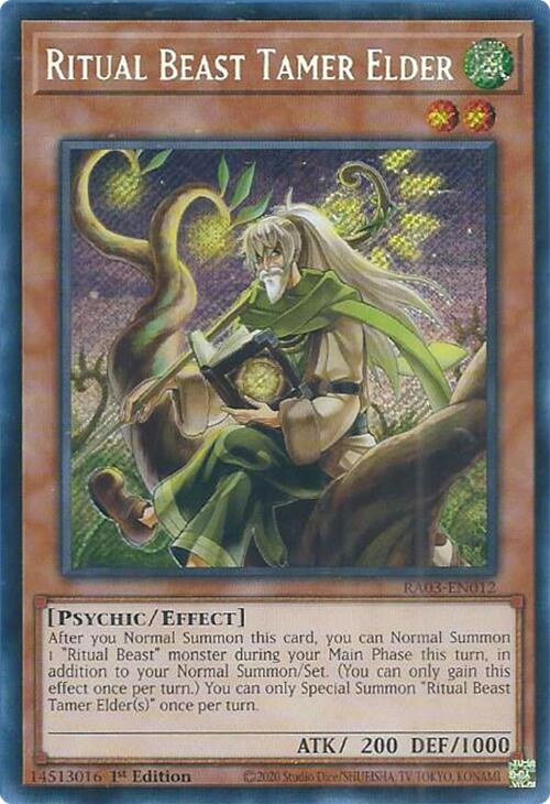 Ritual Beast Tamer Elder (Secret Rare) [RA03-EN012] Secret Rare 