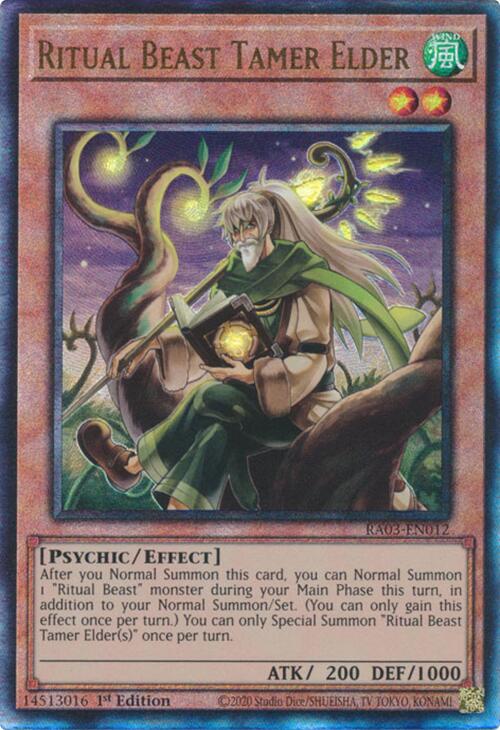 Ritual Beast Tamer Elder (UTR) [RA03-EN012] Ultimate Rare 