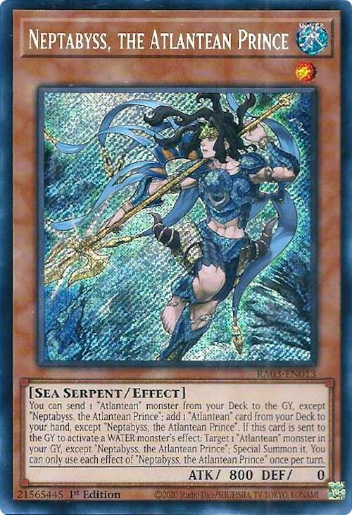 Neptabyss, the Atlantean Prince (Secret Rare) [RA03-EN013] Secret Rare 