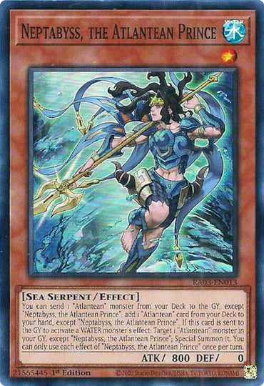 Neptabyss, the Atlantean Prince [RA03-EN013] Super Rare 