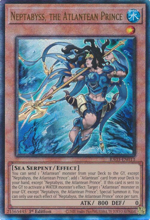 Neptabyss, the Atlantean Prince (UTR) [RA03-EN013] Ultimate Rare 