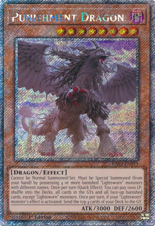 Punishment Dragon (Platinum Secret Rare) [RA03-EN015] Platinum Secret Rare 