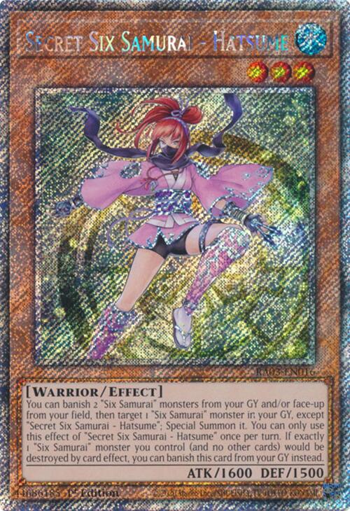 Secret Six Samurai - Hatsume (Platinum Secret Rare) [RA03-EN016] Platinum Secret Rare 