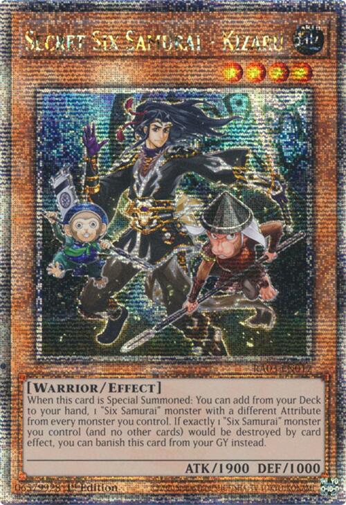 Secret Six Samurai - Kizaru (Quarter Century Secret Rare) [RA03-EN017] Quarter Century Secret Rare 