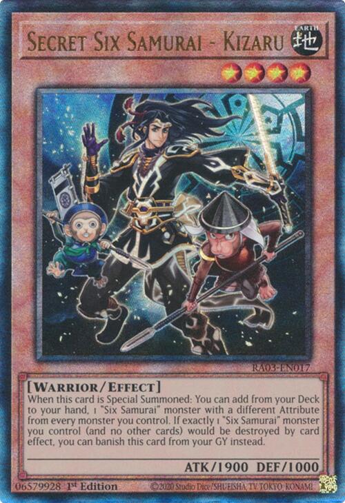 Secret Six Samurai - Kizaru (UTR) [RA03-EN017] Ultimate Rare 
