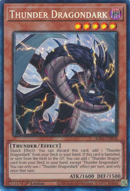 Thunder Dragondark (CR) [RA03-EN018] Collector's Rare 