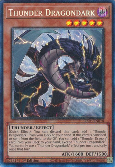 Thunder Dragondark (CR) [RA03-EN018] Collector's Rare 