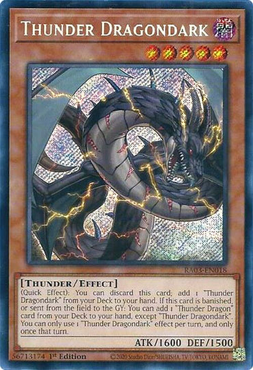 Thunder Dragondark (Secret Rare) [RA03-EN018] Secret Rare 