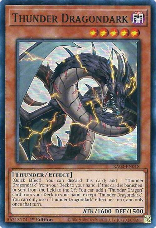 Thunder Dragondark [RA03-EN018] Super Rare 