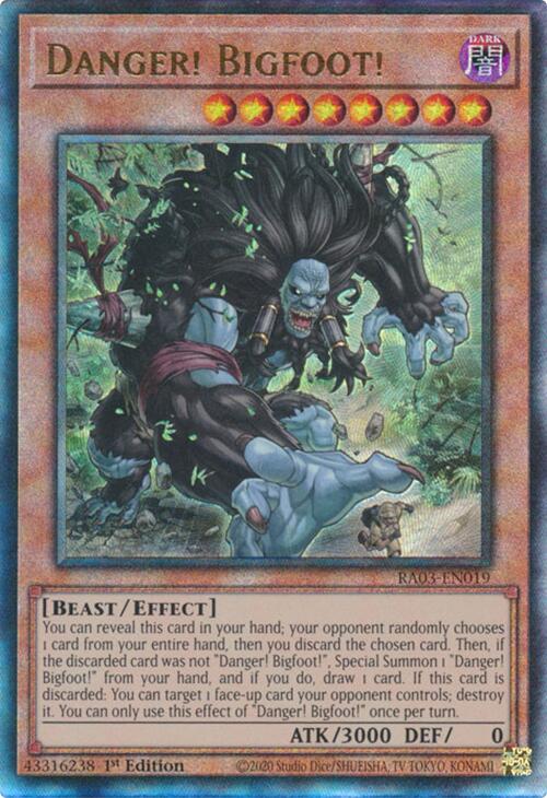 Danger! Bigfoot! (UTR) [RA03-EN019] Ultimate Rare 