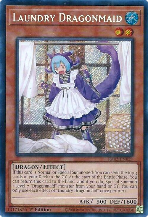 Laundry Dragonmaid (Secret Rare) [RA03-EN021] Secret Rare 