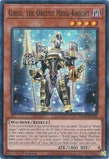 Girsu, the Orcust Mekk-Knight [RA03-EN026] Super Rare 