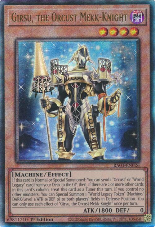 Girsu, the Orcust Mekk-Knight (UTR) [RA03-EN026] Ultimate Rare 