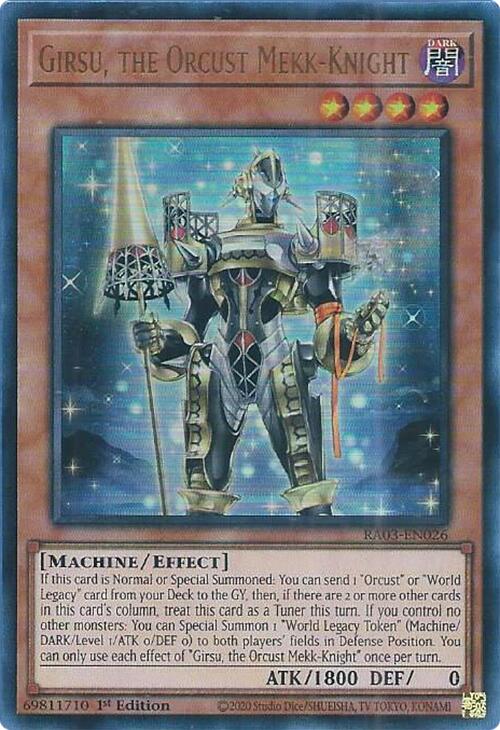 Girsu, the Orcust Mekk-Knight (UR) [RA03-EN026] Ultra Rare 