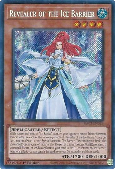 Revealer of the Ice Barrier (Secret Rare) [RA03-EN028] Secret Rare 