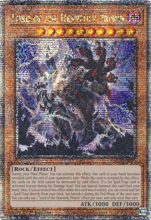 Lord of the Heavenly Prison (Quarter Century Secret Rare) [RA03-EN029] Quarter Century Secret Rare