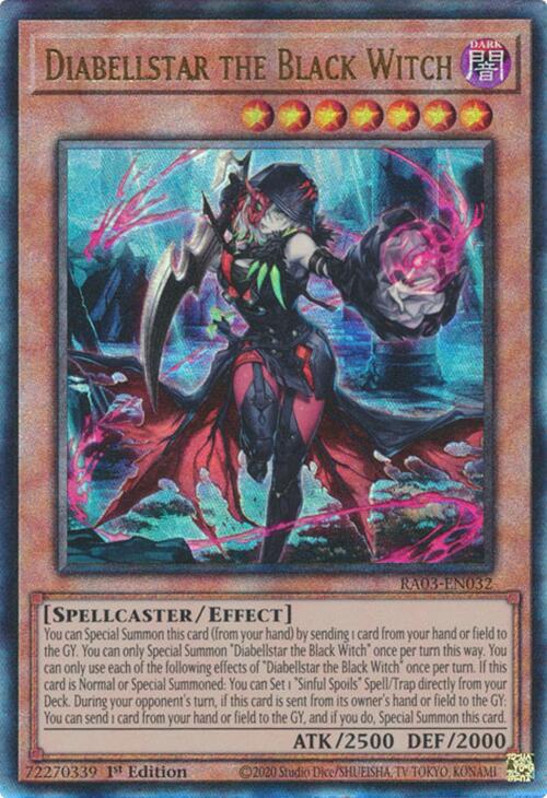 Diabellstar the Black Witch (UTR) [RA03-EN032] Ultimate Rare 