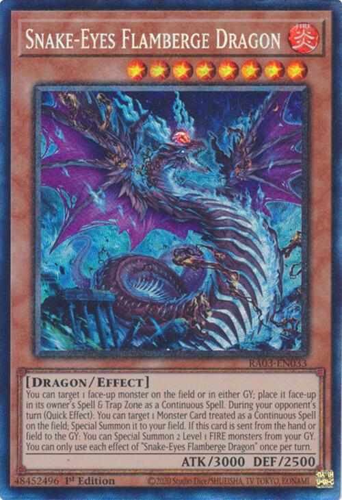 Snake-Eyes Flamberge Dragon (CR) [RA03-EN033] Collector's Rare 