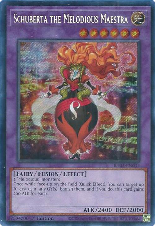 Schuberta the Melodious Maestra (Secret Rare) [RA03-EN034] Secret Rare 