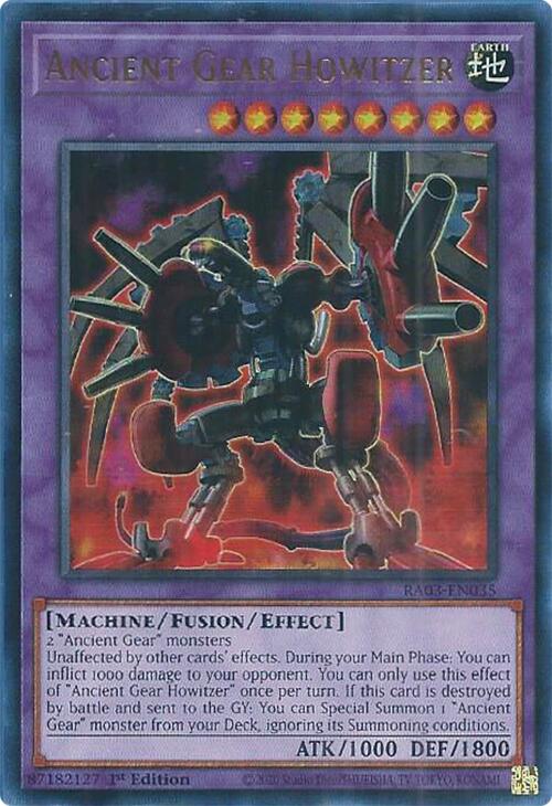 Ancient Gear Howitzer (UR) [RA03-EN035] Ultra Rare 