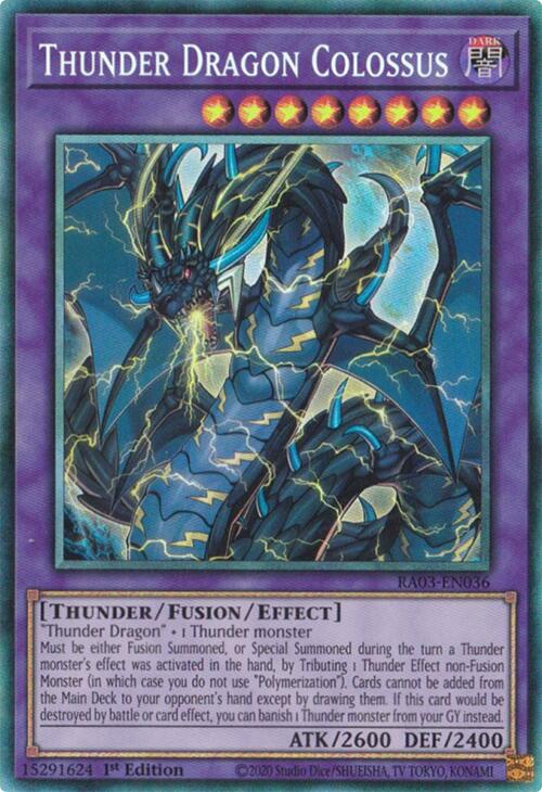 Thunder Dragon Colossus (CR) [RA03-EN036] Collector's Rare 