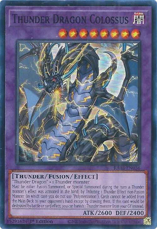 Thunder Dragon Colossus [RA03-EN036] Super Rare 