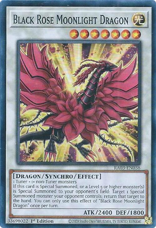 Black Rose Moonlight Dragon [RA03-EN038] Super Rare 