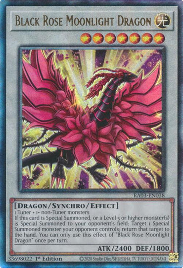 Black Rose Moonlight Dragon (UTR) [RA03-EN038] Ultimate Rare 