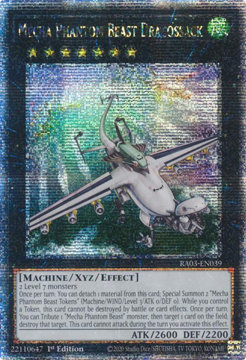 Mecha Phantom Beast Dracossack (Quarter Century Secret Rare) [RA03-EN039] Quarter Century Secret Rare