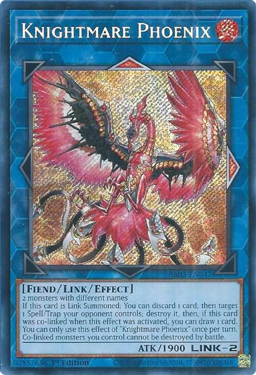 Knightmare Phoenix (Secret Rare) [RA03-EN042] Secret Rare 