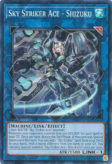 Sky Striker Ace - Shizuku [RA03-EN043] Super Rare 