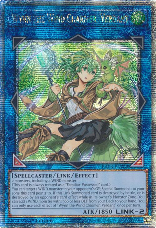 Wynn the Wind Charmer, Verdant (Quarter Century Secret Rare) [RA03-EN045] Quarter Century Secret Rare 