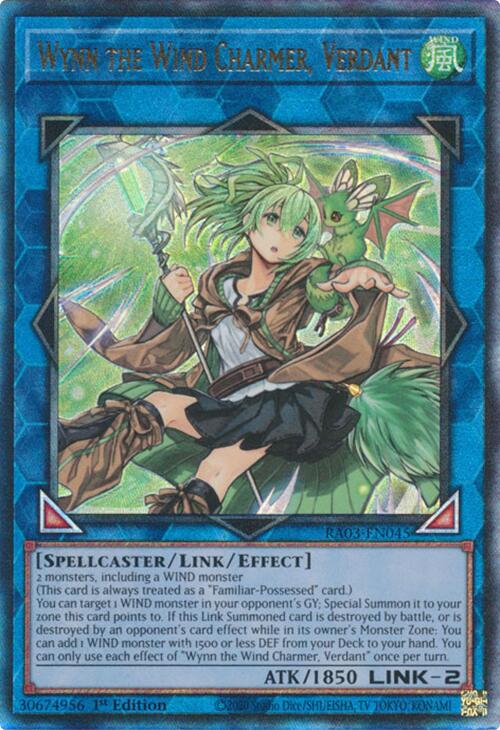 Wynn the Wind Charmer, Verdant (UTR) [RA03-EN045] Ultimate Rare 