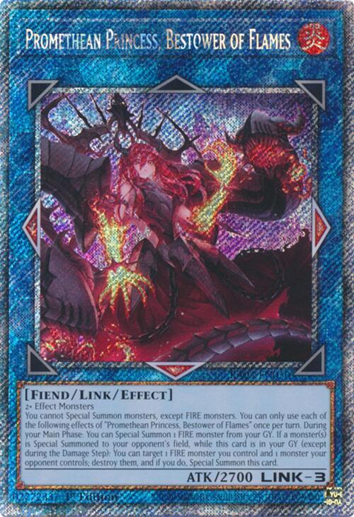 Promethean Princess, Bestower of Flames (Platinum Secret Rare) [RA03-EN050] Platinum Secret Rare 