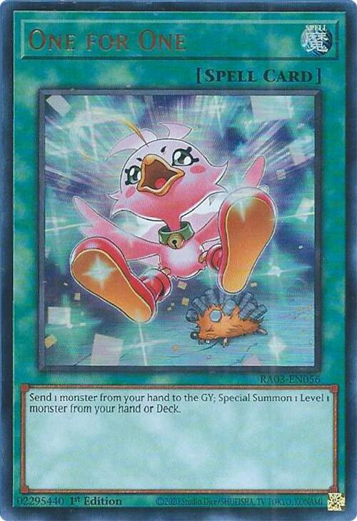 One for One (Alternate Art) (UR) [RA03-EN056] Ultra Rare 