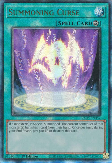 Summoning Curse (UTR) [RA03-EN057] Ultimate Rare 