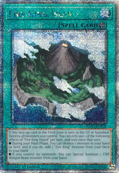 Fire King Island (Quarter Century Secret Rare) [RA03-EN059] Quarter Century Secret Rare 