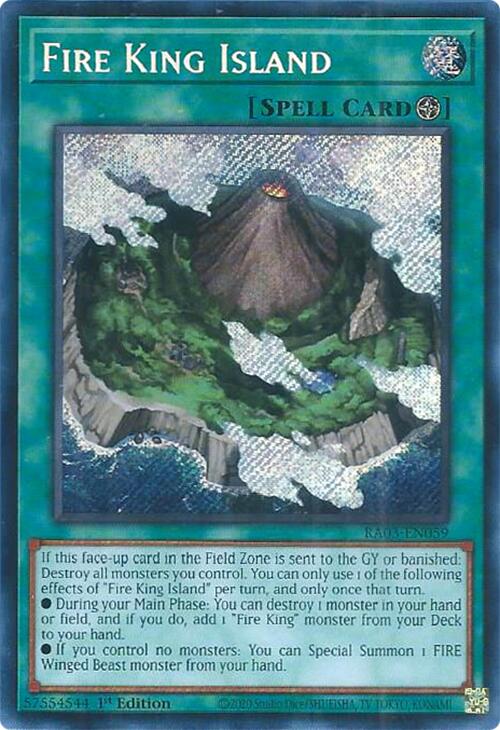 Fire King Island (Secret Rare) [RA03-EN059] Secret Rare 