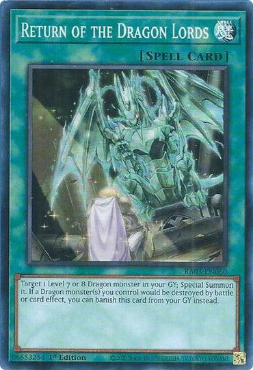 Return of the Dragon Lords [RA03-EN060] Super Rare 