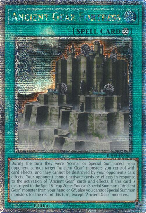 Ancient Gear Fortress (Quarter Century Secret Rare) [RA03-EN062] Quarter Century Secret Rare 