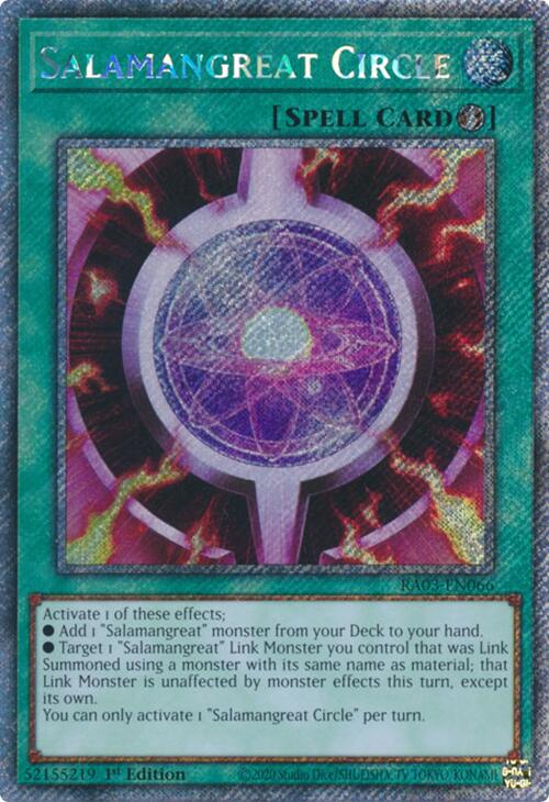 Salamangreat Circle (Platinum Secret Rare) [RA03-EN066] Platinum Secret Rare 