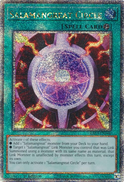 Salamangreat Circle (Quarter Century Secret Rare) [RA03-EN066] Quarter Century Secret Rare 